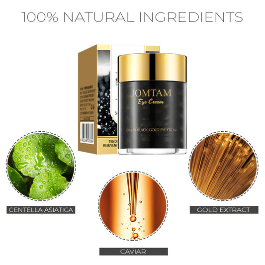 Tonizáló-hidratáló szemkörnyékápoló krémek kaviárral, aranykivonattal és ázsiai gázlóval a regenerálásért